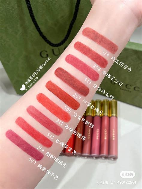 gucci liquid matte lipstick swatches